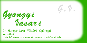 gyongyi vasari business card